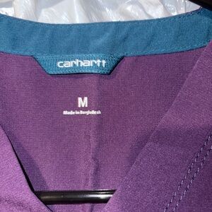 Carhartt Purple and Teal Scrub Top